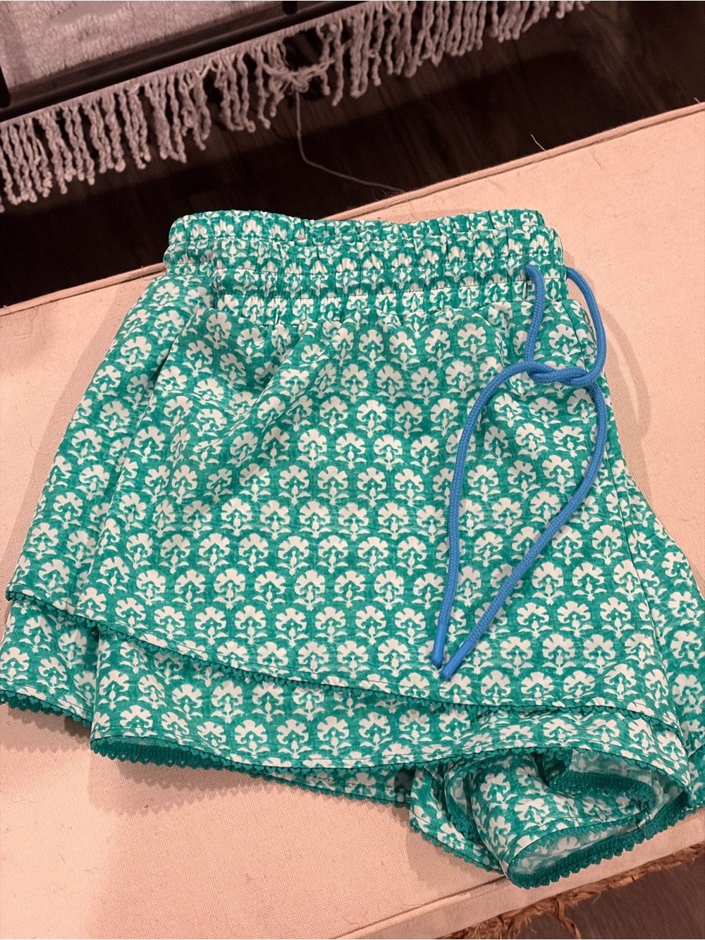 🐰🐇 Roller Rabbit Teal and White Athletic Shorts- NWOT Never Worn 🐇🐰